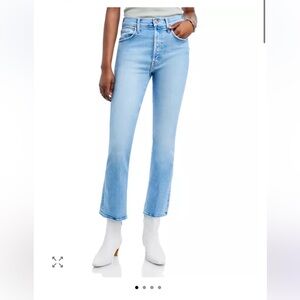 MOTHER The Tripper High Rise Ankle Flare Jeans in Cat Daddy